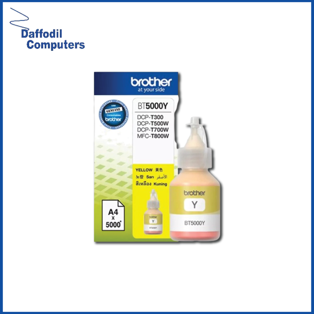 Brother BT5000Y Yellow Ink Bottle