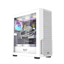 Dark Flash DF-2100 White Casing with 4x120MM ARGB Fan & Mesh Tempered Glass